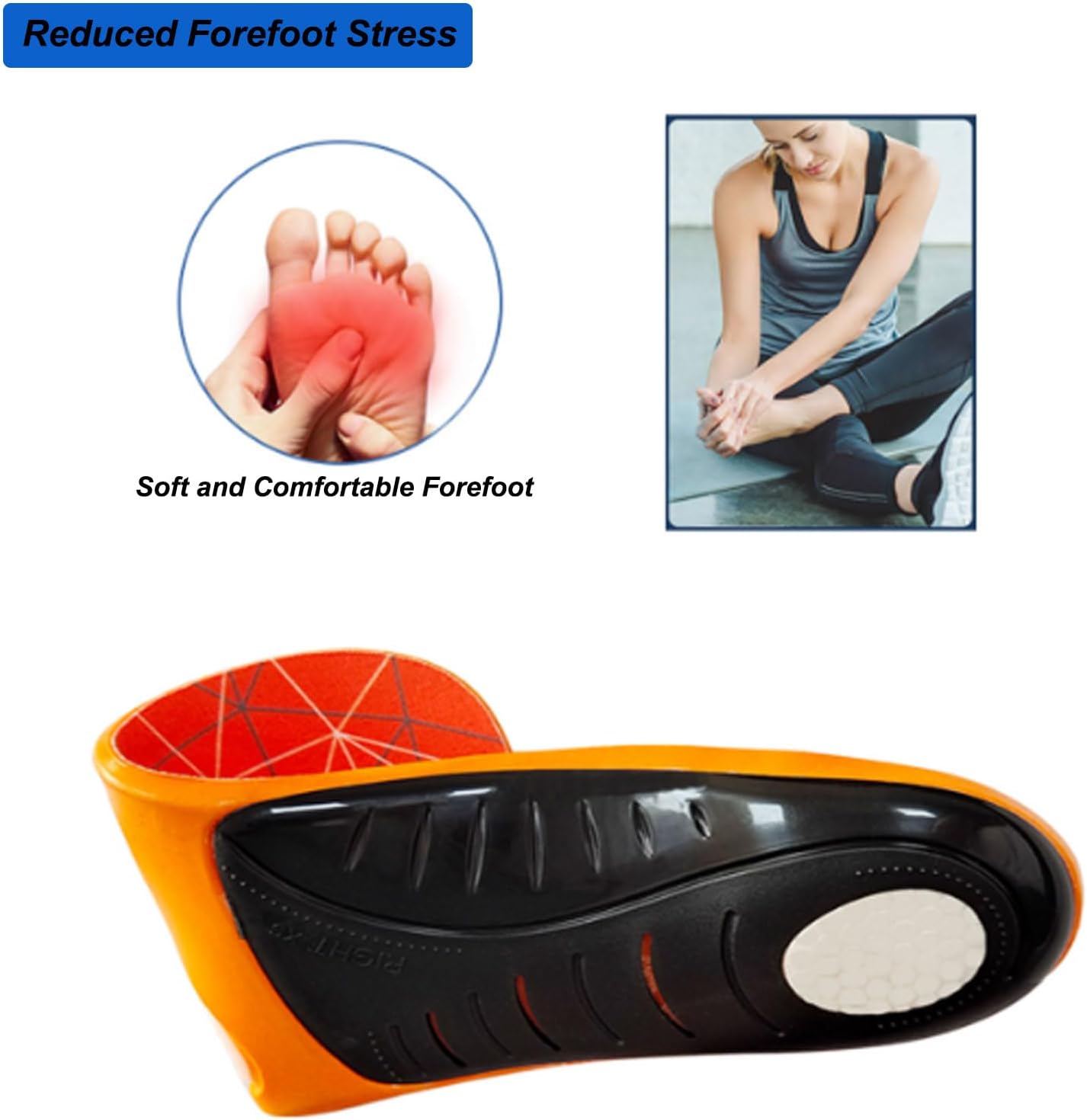 QD Arch Support Orthopedic Work Insoles