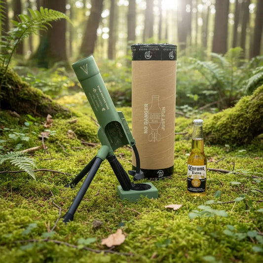 🚀 51mm Beer Bottle Mortar Bottle Opener 🍻– Novelty Cap-Launching Desk & Bar Accessory