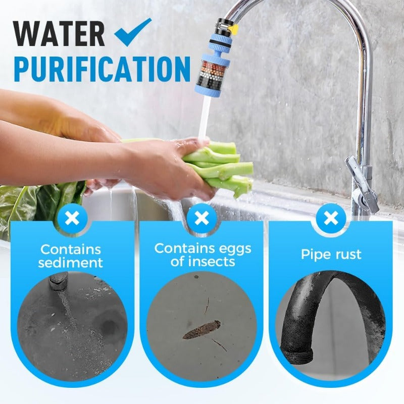 Multi-Stage Faucet Water Purifier – 6-Layer Tap Filter with Easy Install