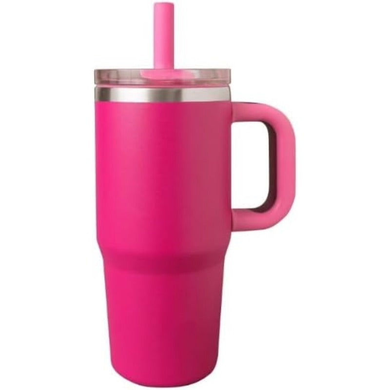 Insulated Spill-Proof Straw Cup for Toddlers – Easy Grip & Bite Valve Design