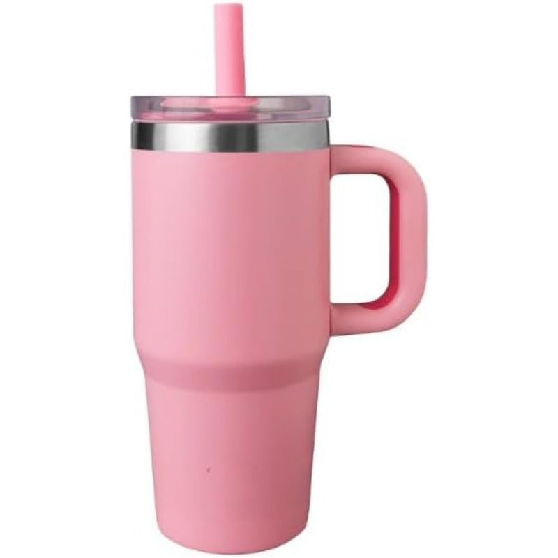 Insulated Spill-Proof Straw Cup for Toddlers – Easy Grip & Bite Valve Design