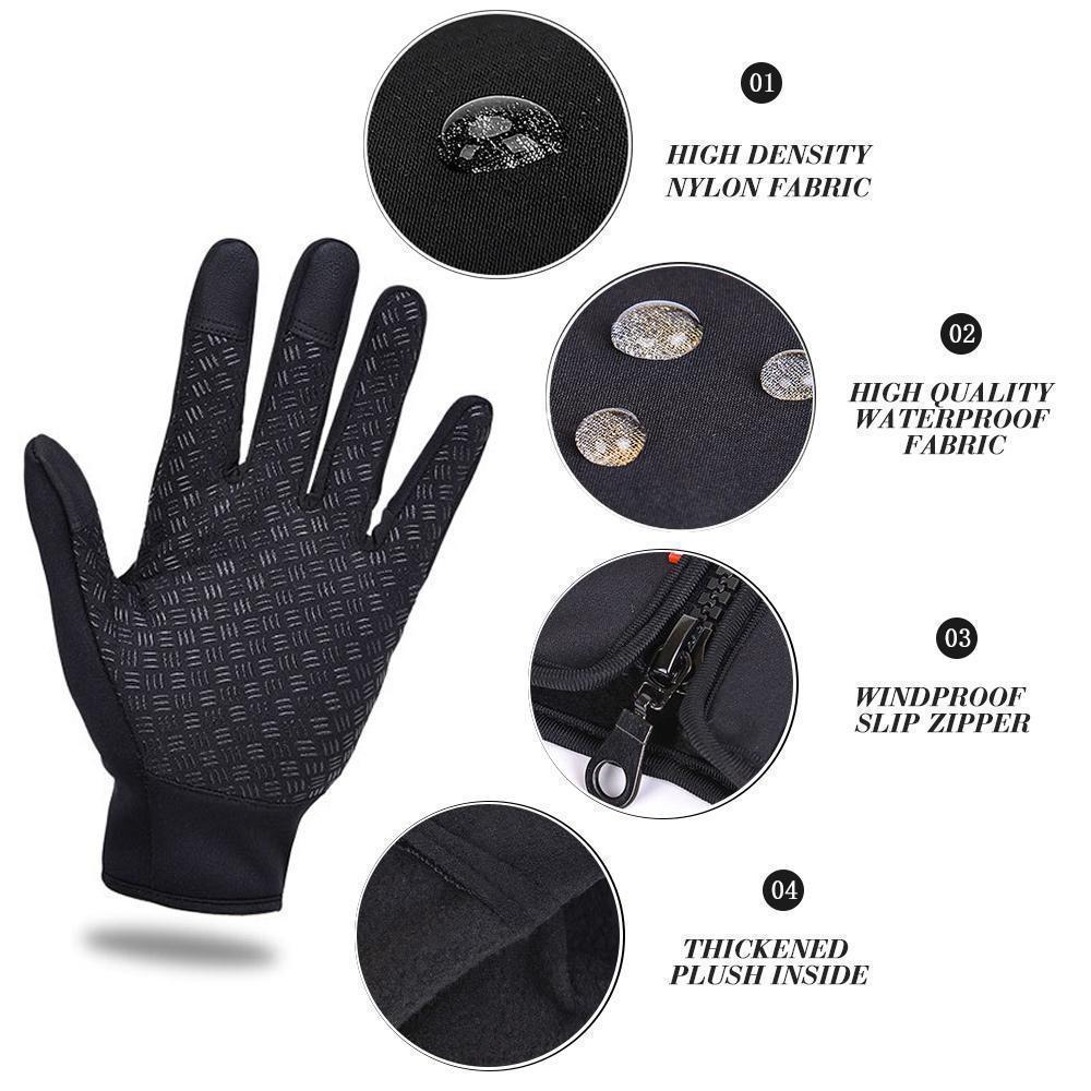 QD Touch Screen Windproof Thermal Gloves