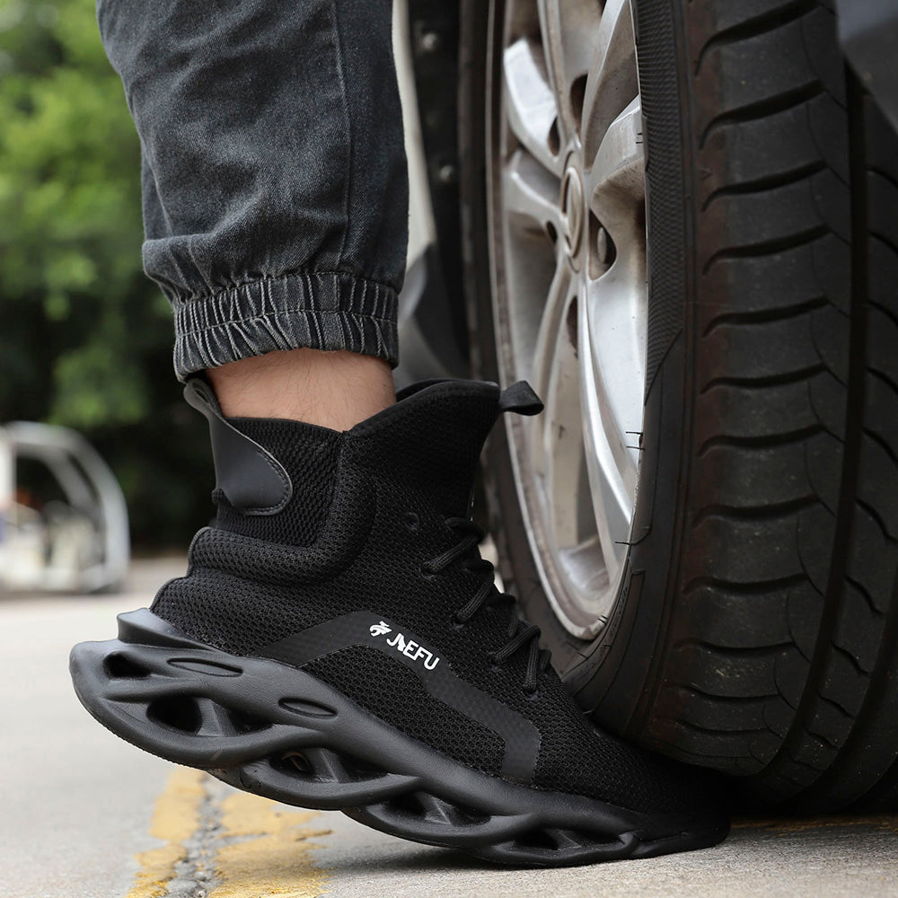 QD Comfortable Lightweight Steel Toe Shoes