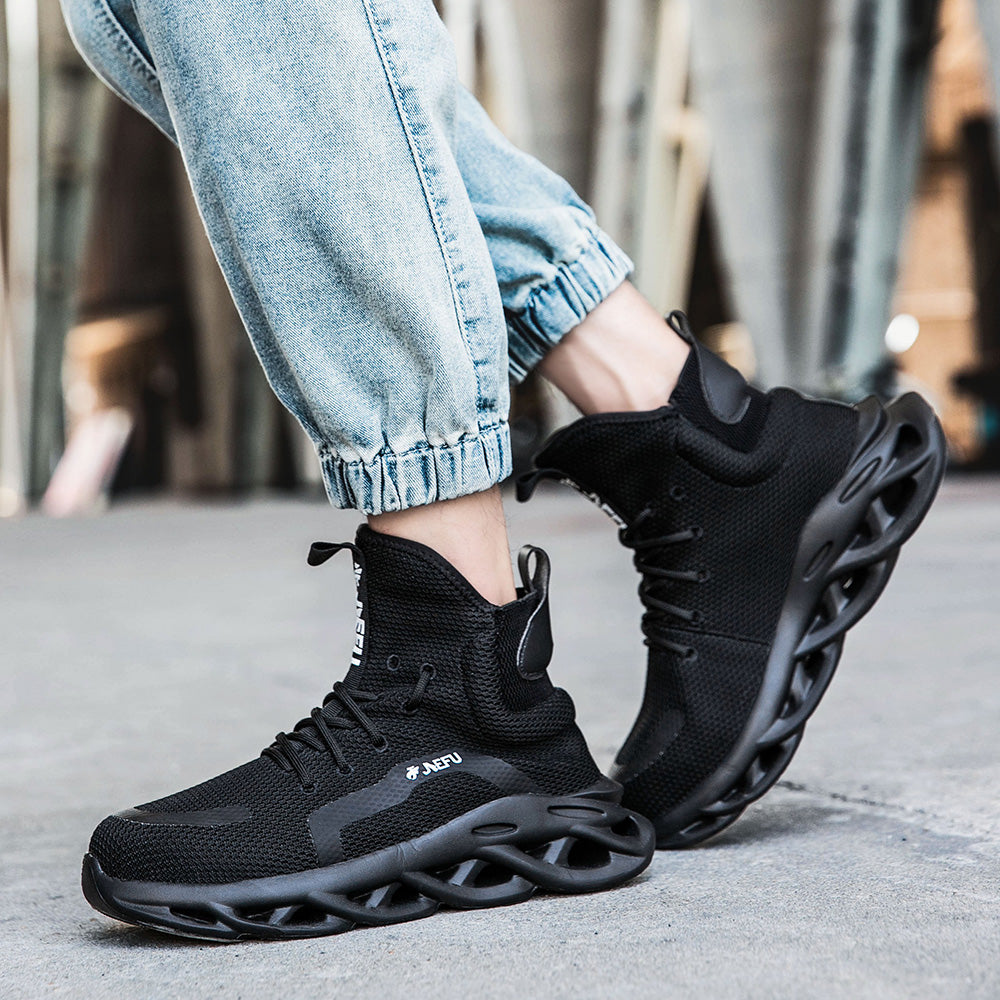 QD Comfortable Lightweight Steel Toe Shoes