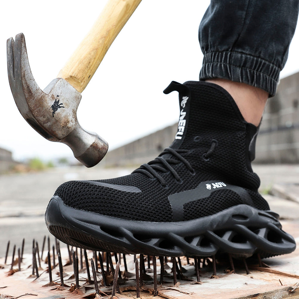 QD Comfortable Lightweight Steel Toe Shoes