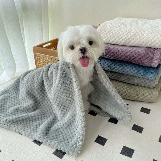 Dirfact | Soft Pet Quilt Blanket for Small Dogs Puppy Winter Use