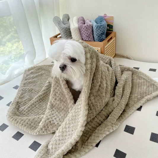 Dirfact | Soft Pet Quilt Blanket for Small Dogs Puppy Winter Use