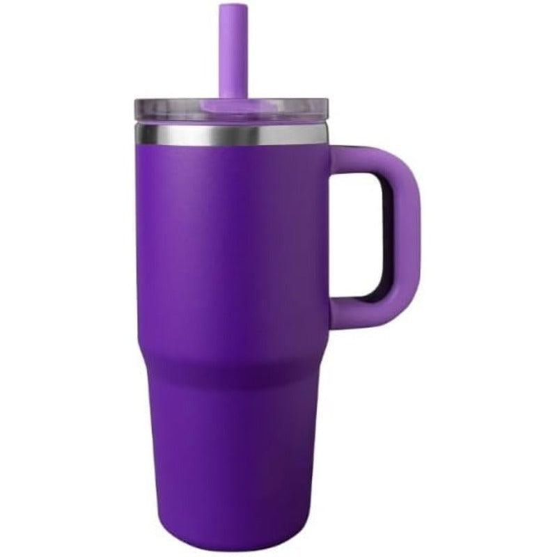Insulated Spill-Proof Straw Cup for Toddlers – Easy Grip & Bite Valve Design