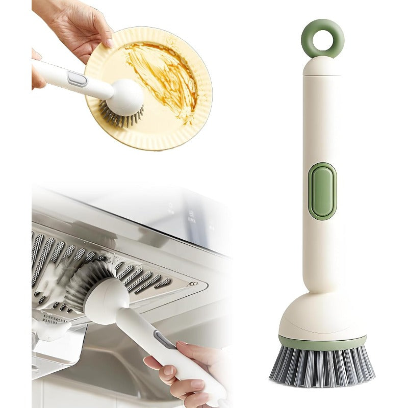 Adjustable Dish Brush with Soap Dispenser