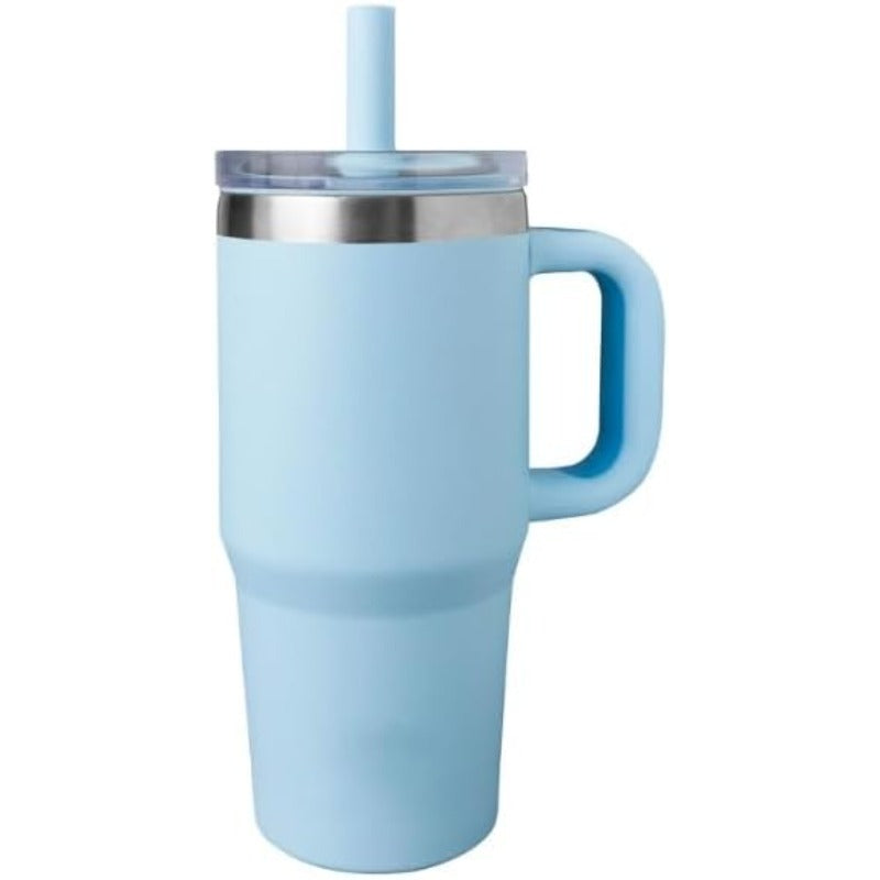 Insulated Spill-Proof Straw Cup for Toddlers – Easy Grip & Bite Valve Design