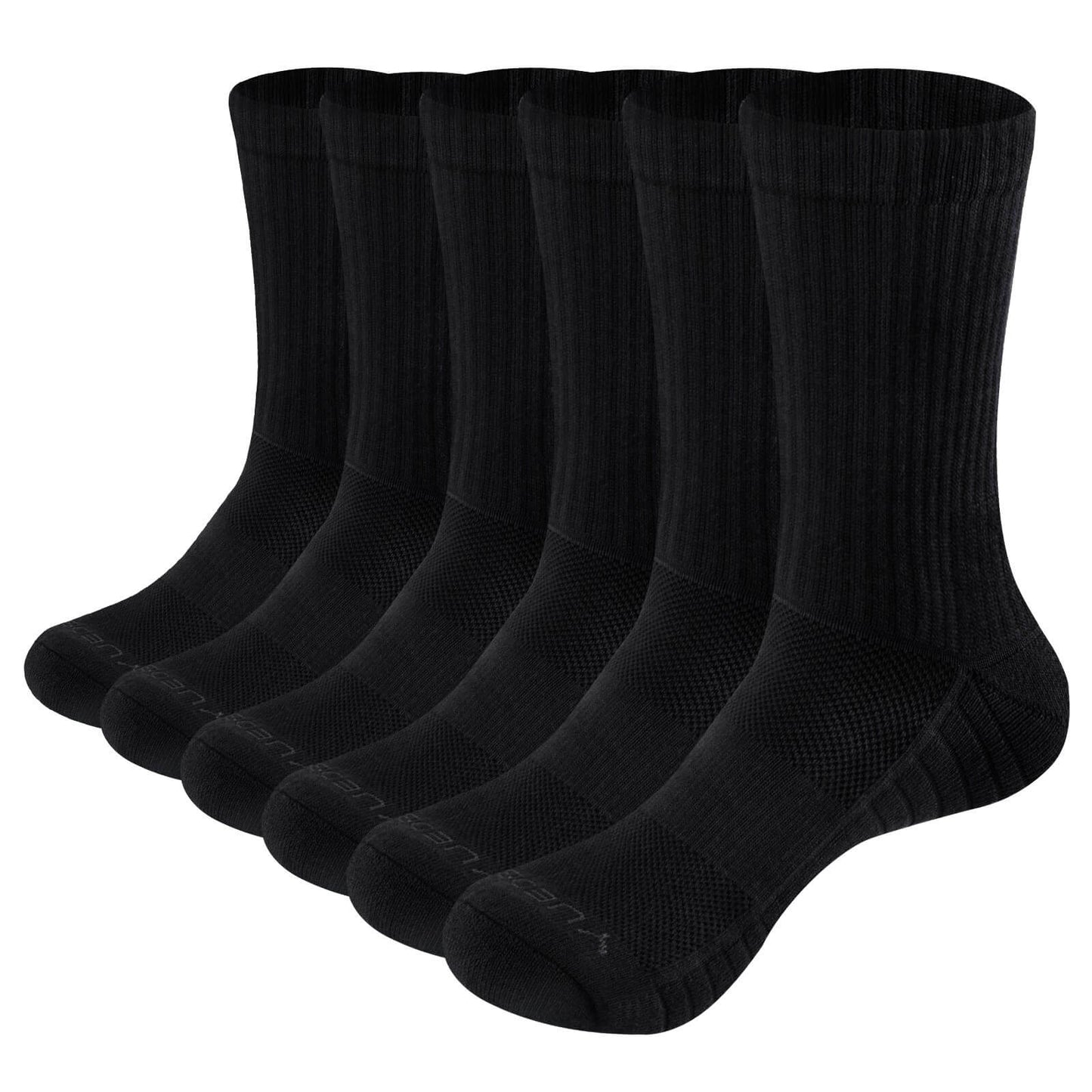 QD Athletic Cotton Crew Socks 5 Pairs