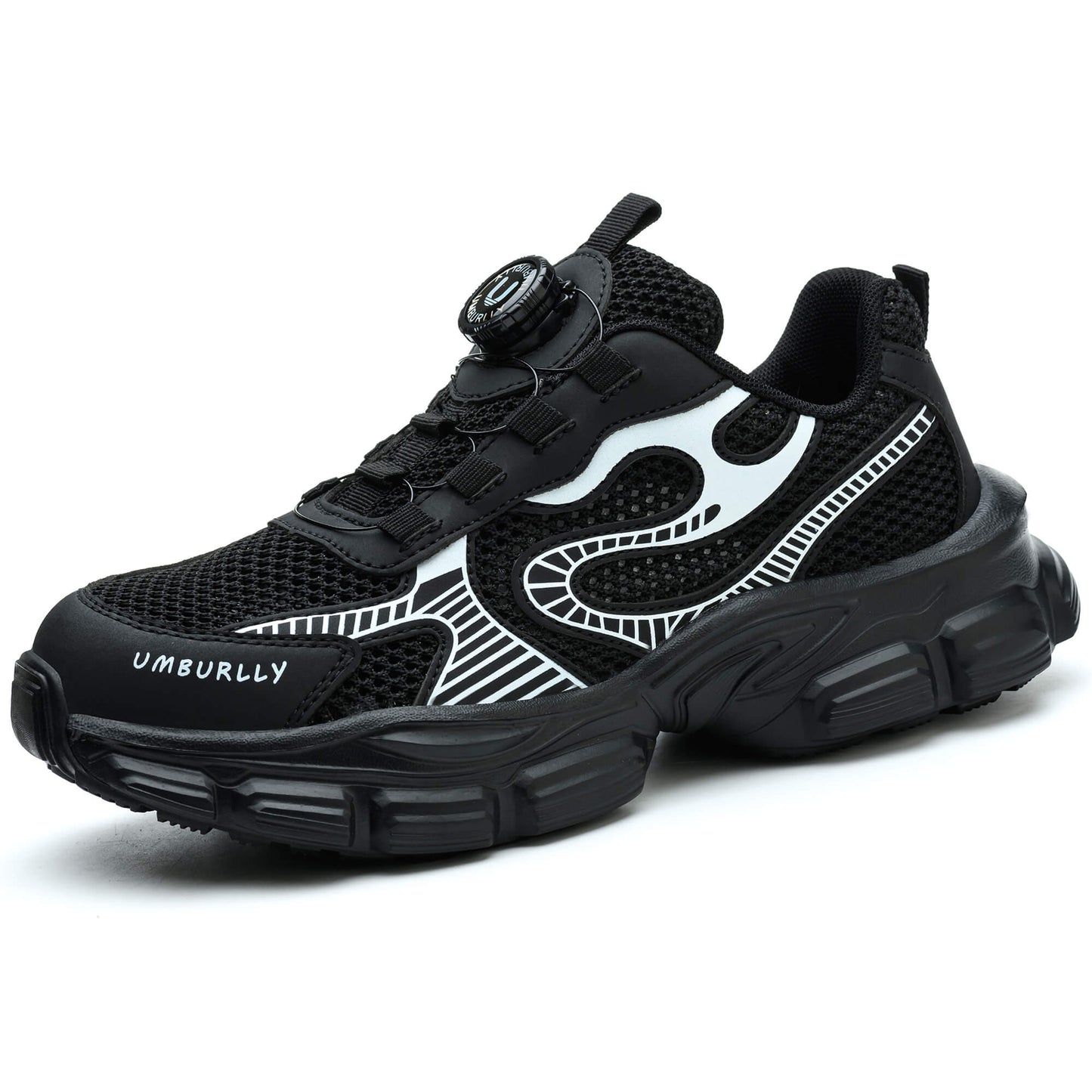 Women's Steel Toe Knob-Lacing Work Sneakers