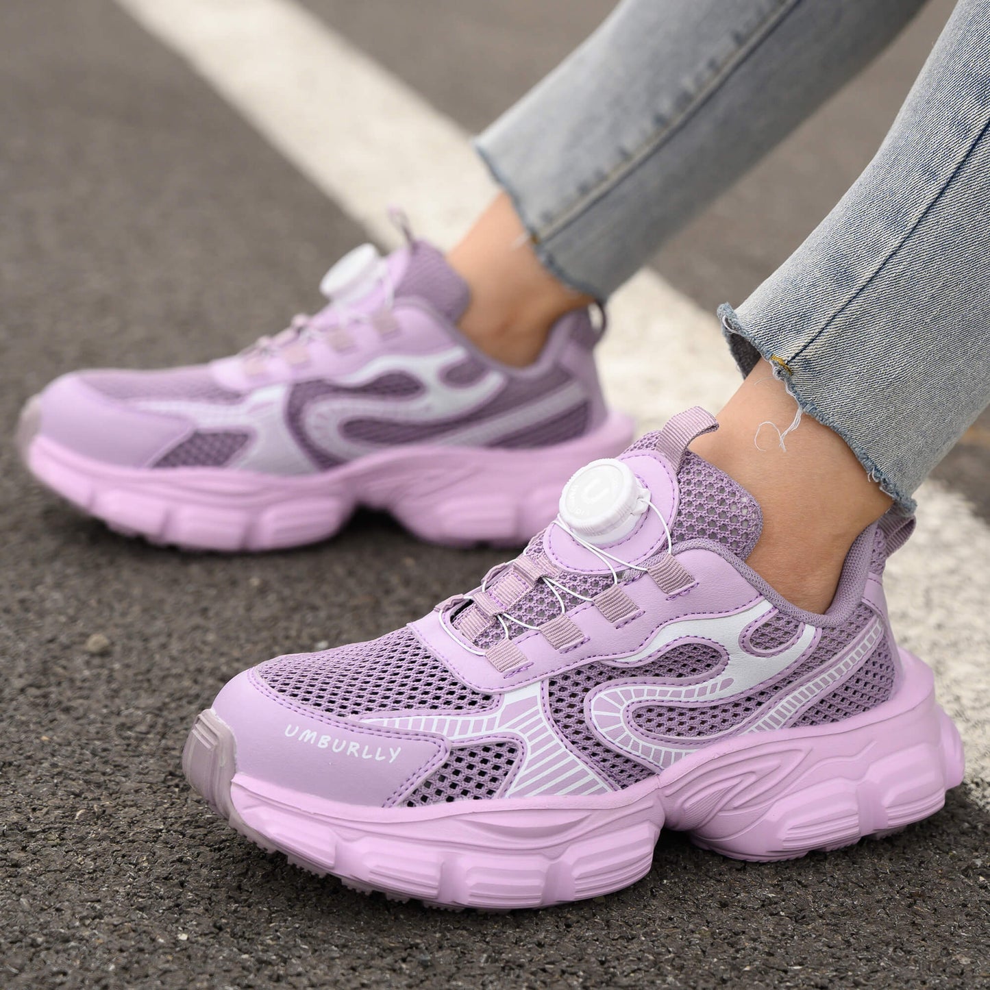 Women's Steel Toe Knob-Lacing Work Sneakers